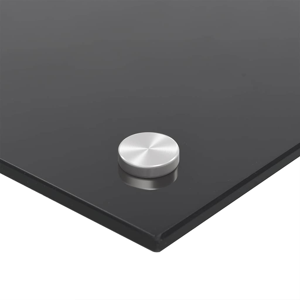 vidaXL Kitchen Backsplash 2 pcs Black 90 x 40 cm Tempered Glass 6