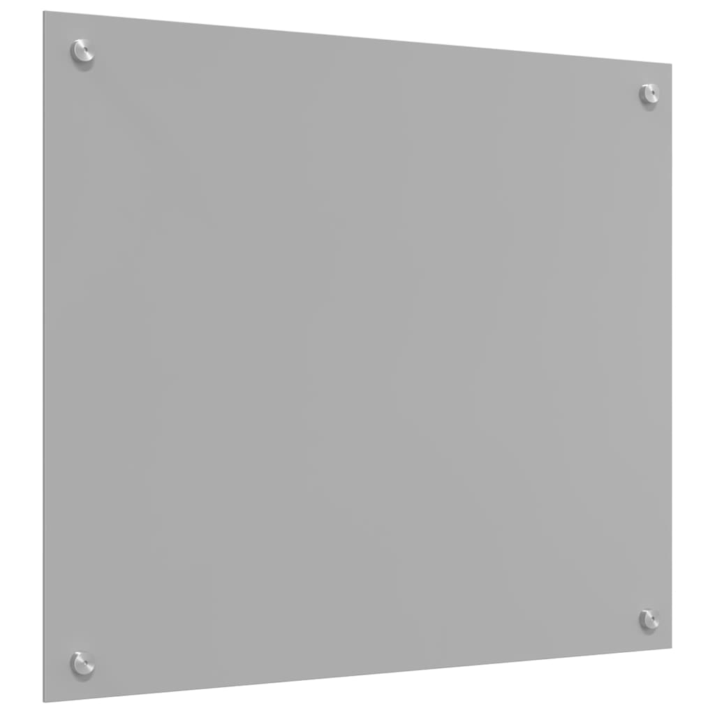 vidaXL Kitchen Backsplash 2 pcs Light Grey 70 x 60 cm Tempered Glass 6
