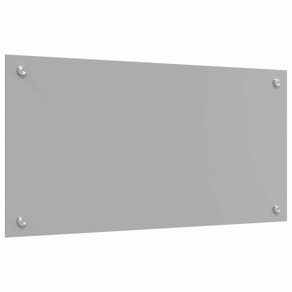 vidaXL Kitchen Backsplash 2 pcs Light Grey 80 x 40 cm Tempered Glass 6