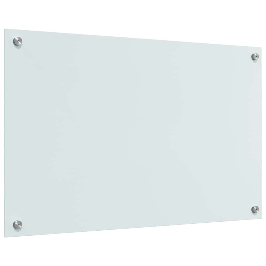 vidaXL Kitchen Backsplash 2 pcs White 80 x 50 cm Tempered Glass 6