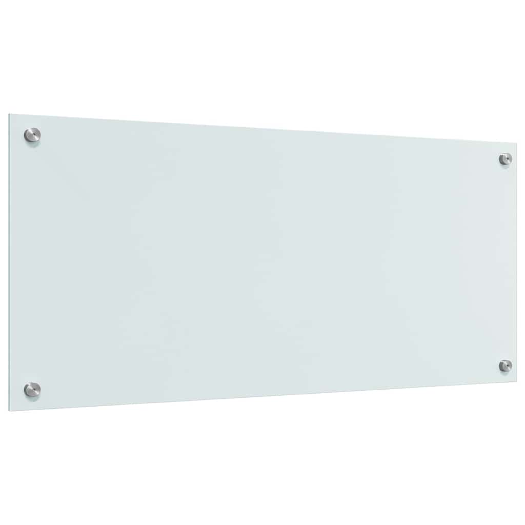 vidaXL Kitchen Backsplash 2 pcs White 90 x 40 cm Tempered Glass 6