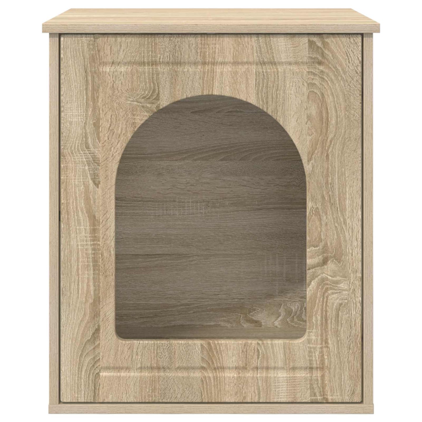 vidaXL Cat House Sonoma 53 x 52 x 62 cm Engineered Wood 6