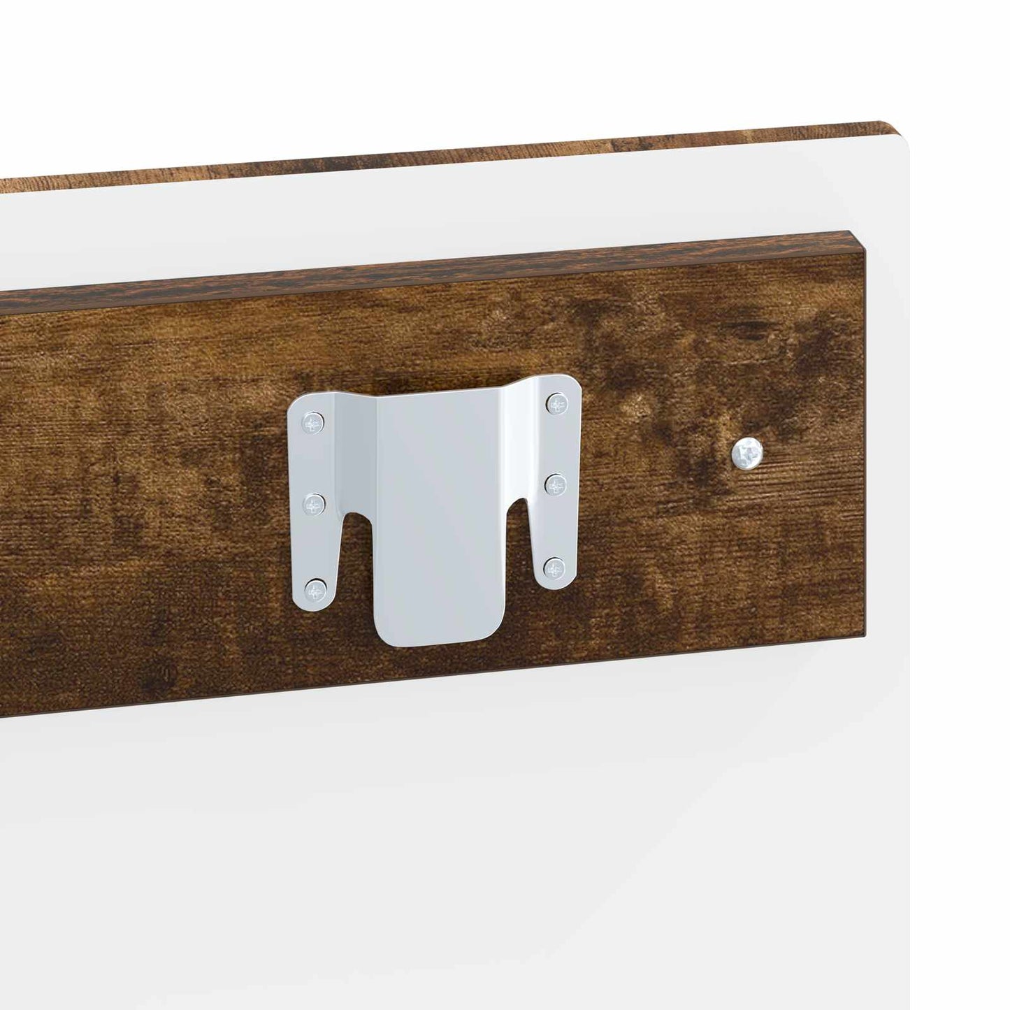 vidaXL Wall-Mounted Headboard EDE Smoked Oak Engineered Wood 6