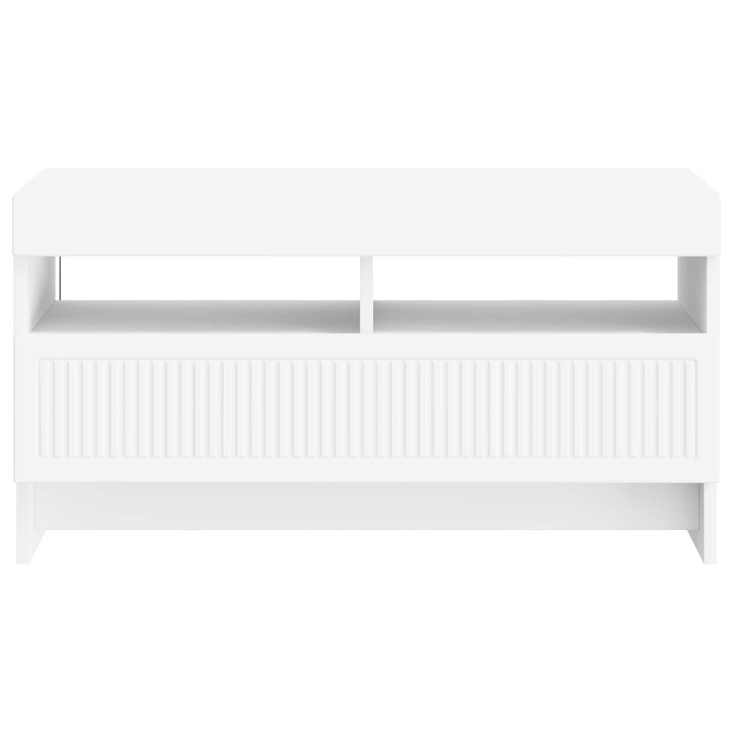 vidaXL LED TV Cabinet White Engineered Wood 6