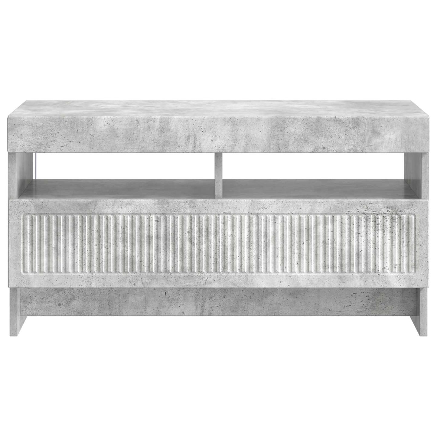 vidaXL LED TV Cabinet Concrete Grey Engineered Wood 6