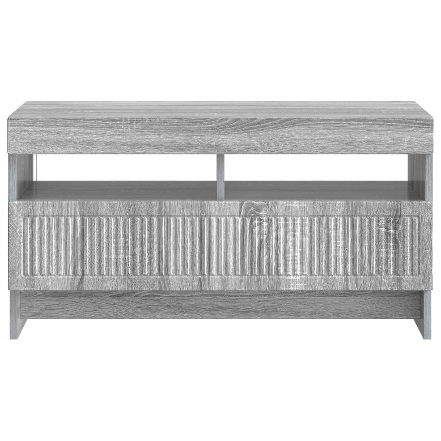 vidaXL LED TV Cabinet Grey Sonoma Engineered Wood 6