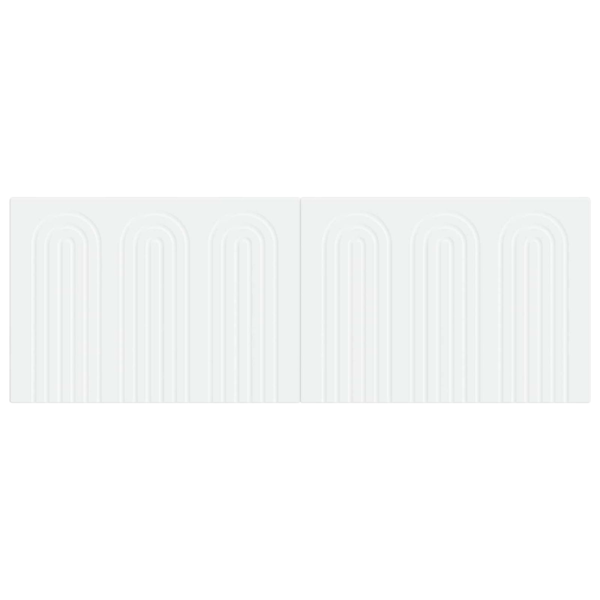 Wall-Mounted Headboard ALKMAAR Engineered Wood Width 140 cm White
