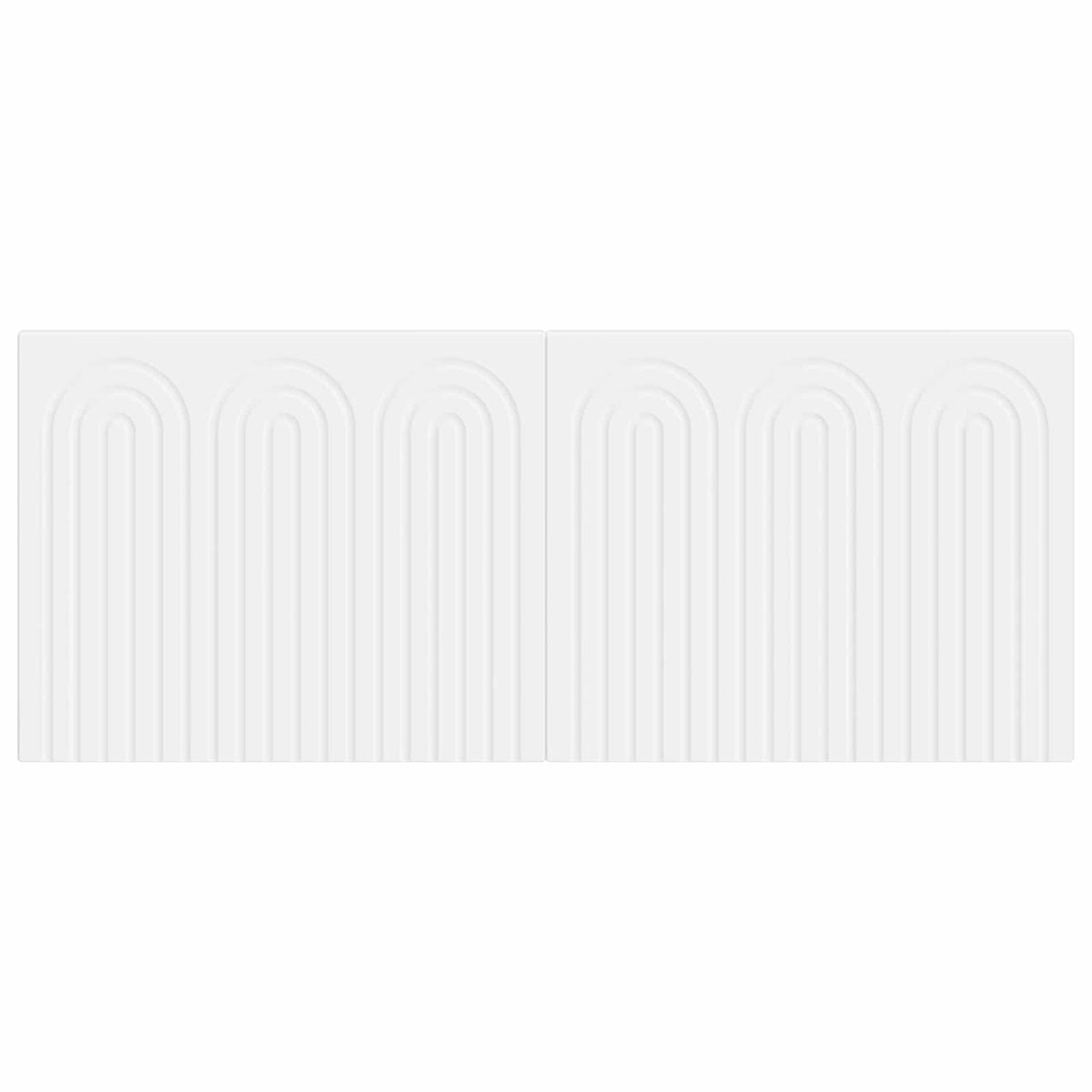 Wall-Mounted Headboard ALKMAAR Engineered Wood Width 120 cm White
