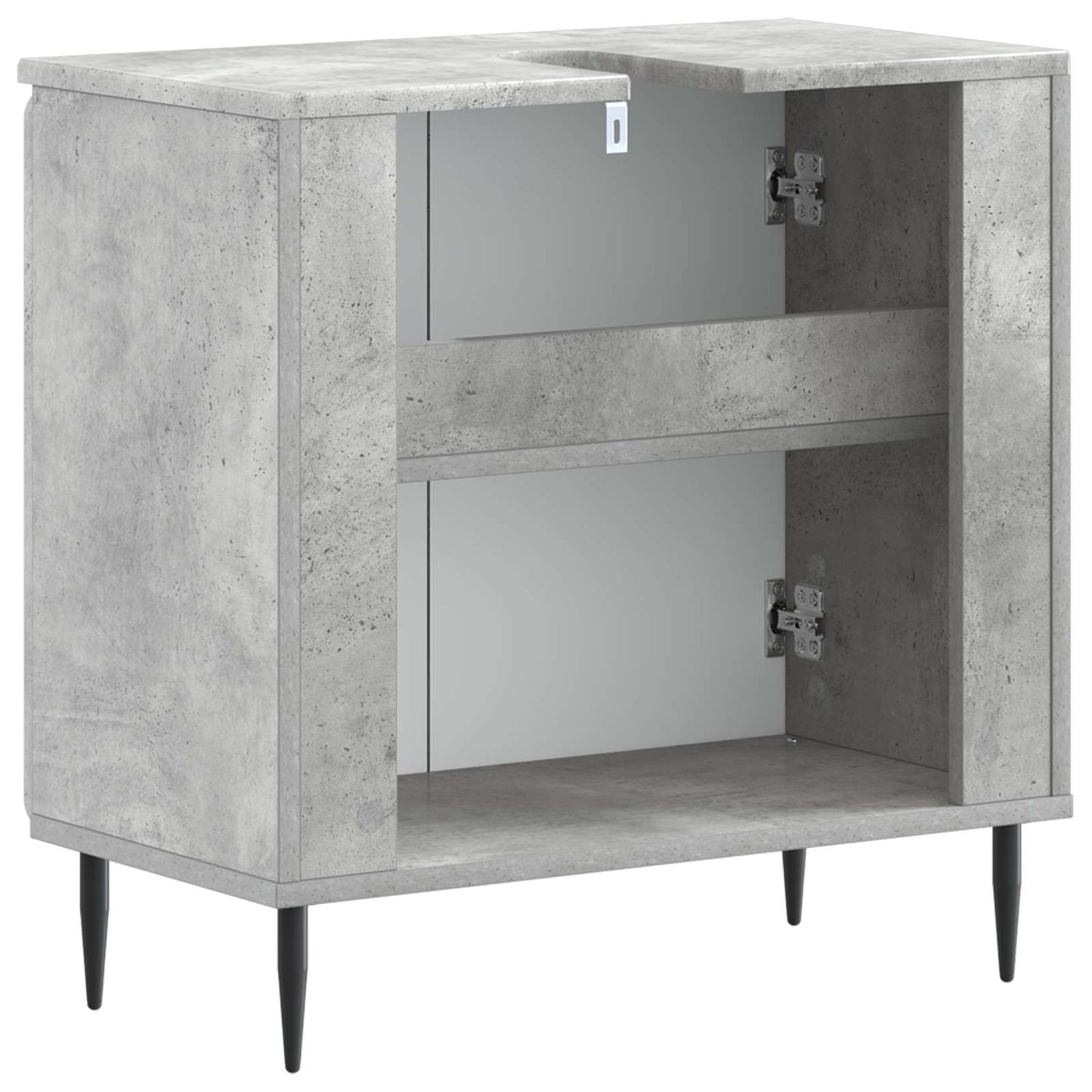 vidaXL Bathroom Sink Cabinet ZWOLLE Concrete Grey 59.5 x 31.5x 59 cm 6