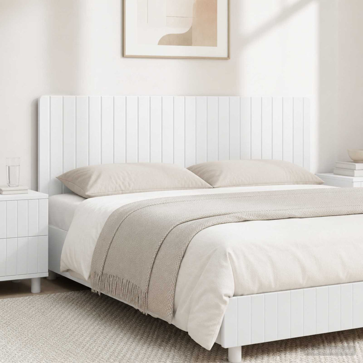 vidaXL Wall-Mounted Headboard ZWOLLE Engineered Wood Width 160 cm