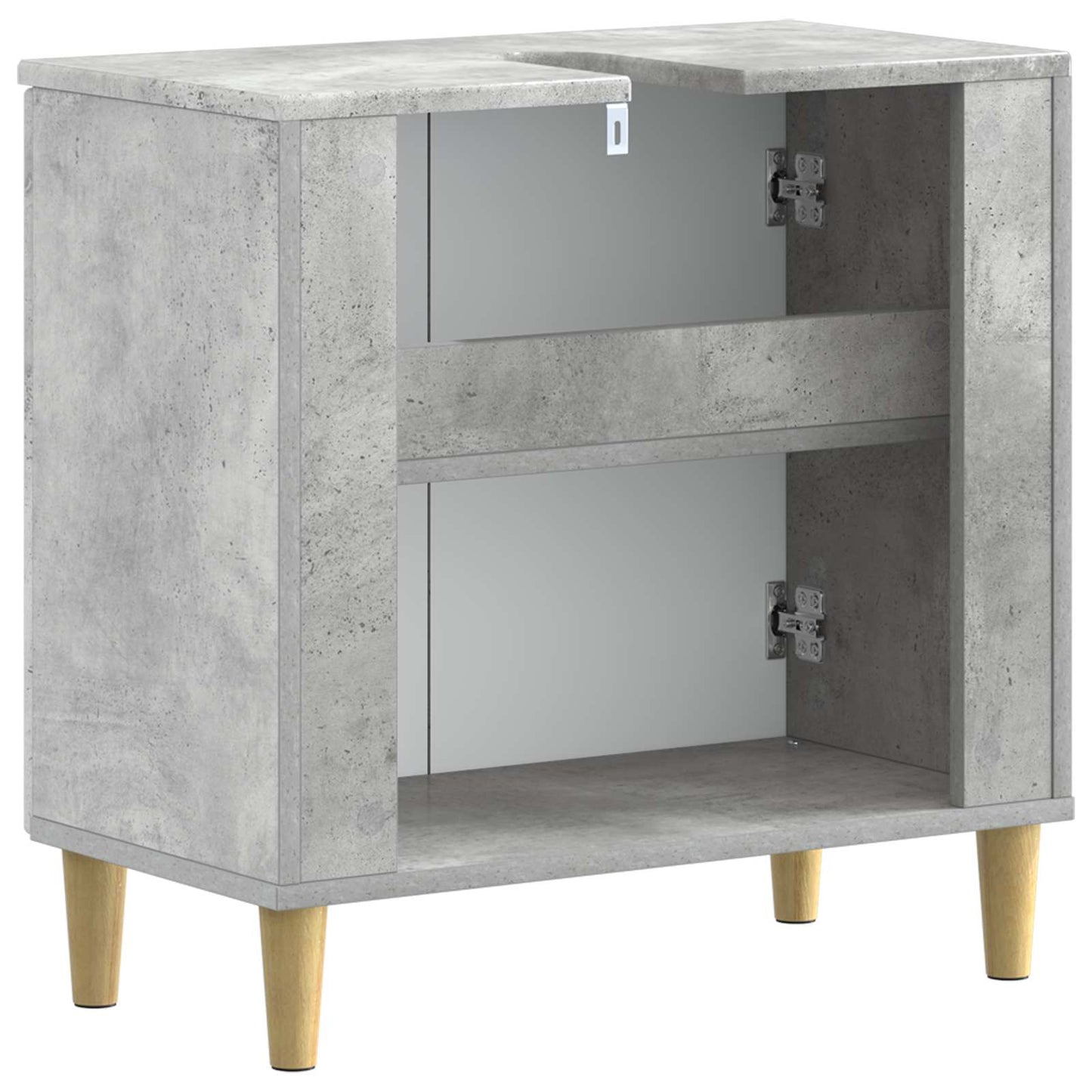 vidaXL Bathroom Sink Cabinet ARNHEM Concrete Grey 59.5 x 31.5x 59 cm 6
