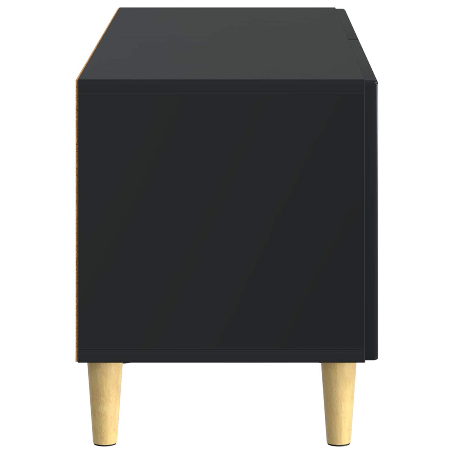 vidaXL TV Cabinet Black Engineered Wood 6