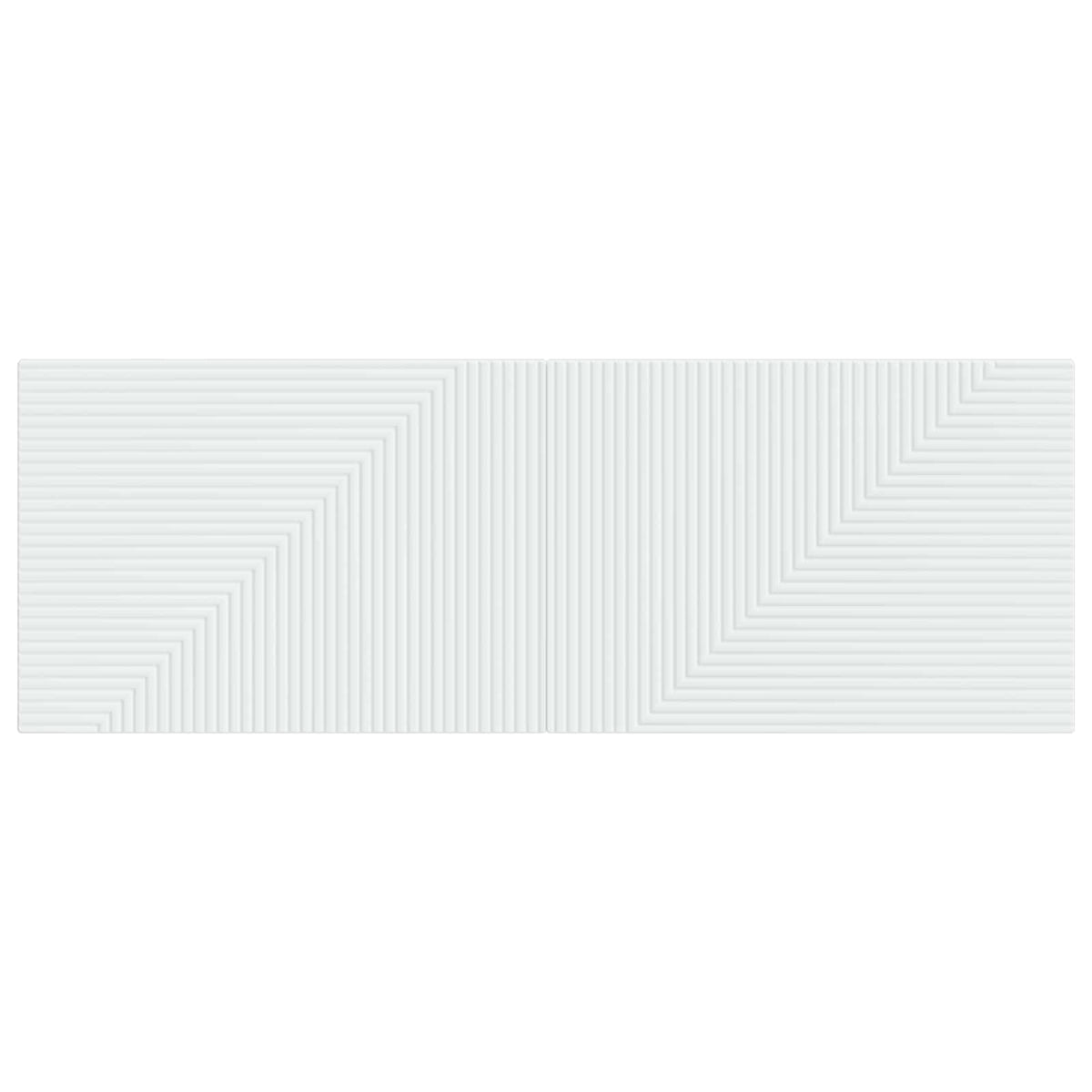 Wall-Mounted Headboard HAARLEM Engineered Wood Width 140 cm White