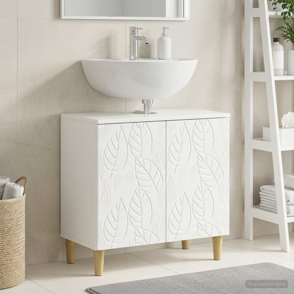 vidaXL Bathroom Sink Cabinet DELFT 59.5 x 31.5x 59 cm