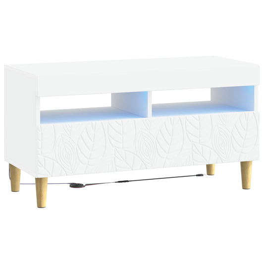 LED TV Cabinet Engineered Wood White