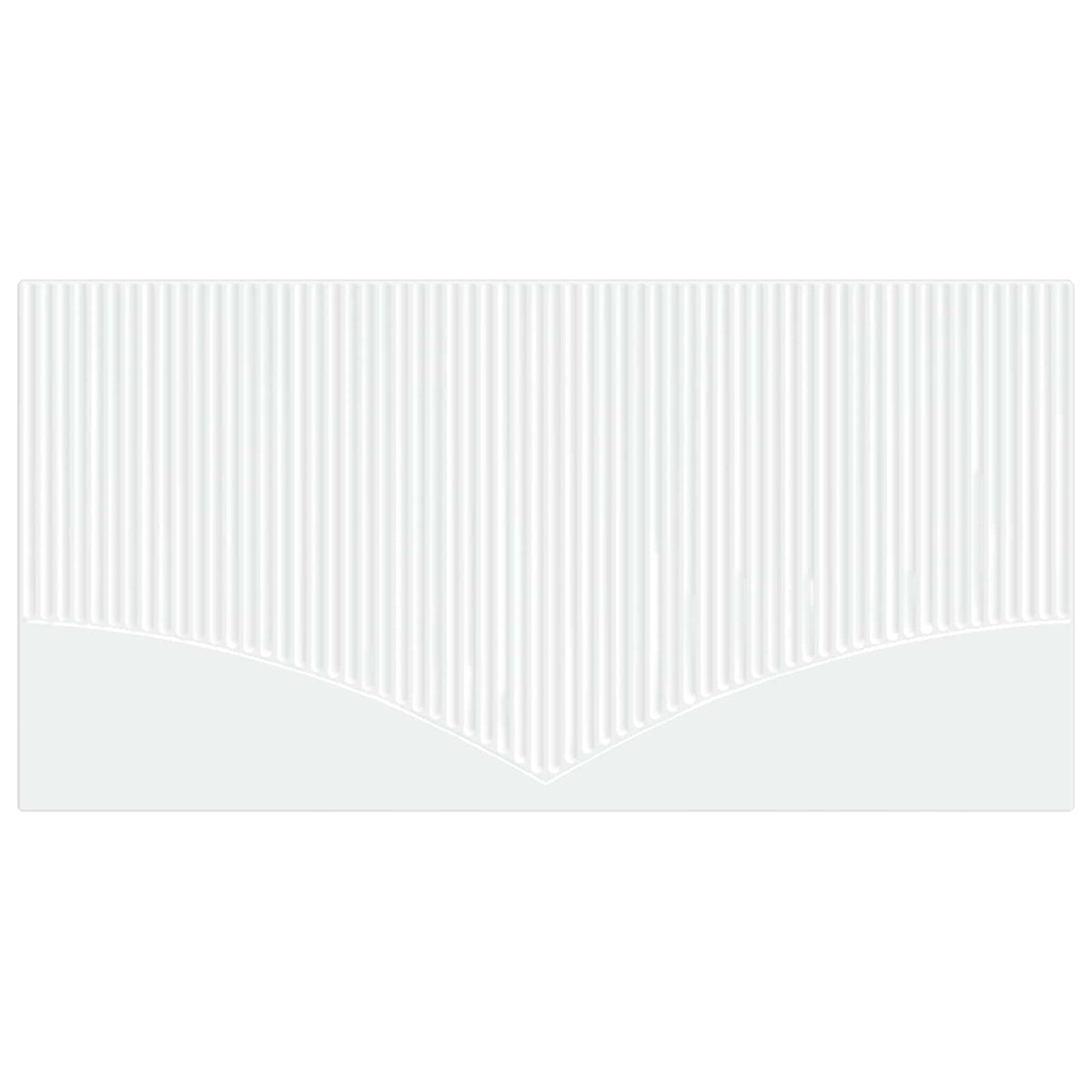 Wall-Mounted Headboard HOORN Engineered Wood Width 100 cm White