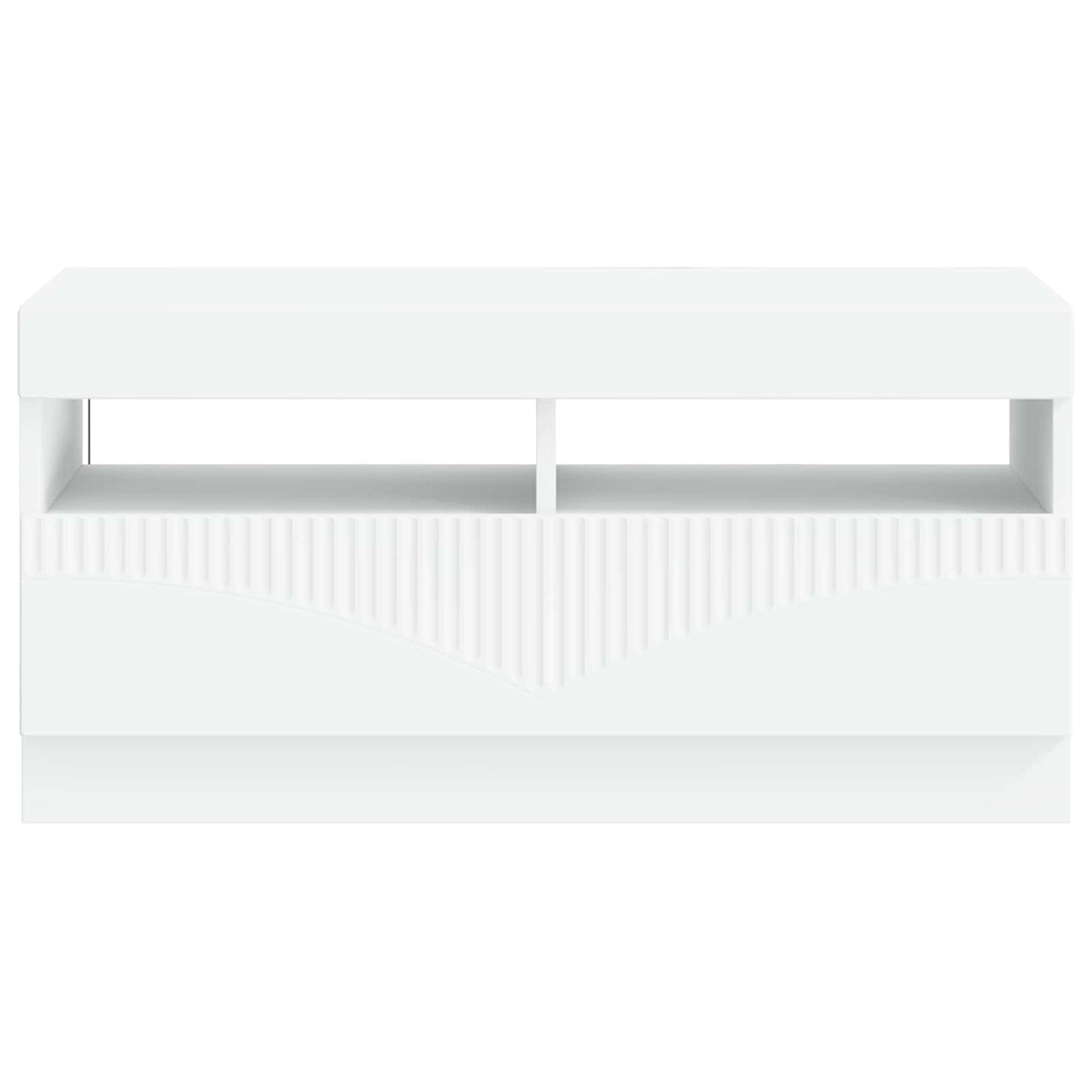 vidaXL LED TV Cabinet White Engineered Wood 6