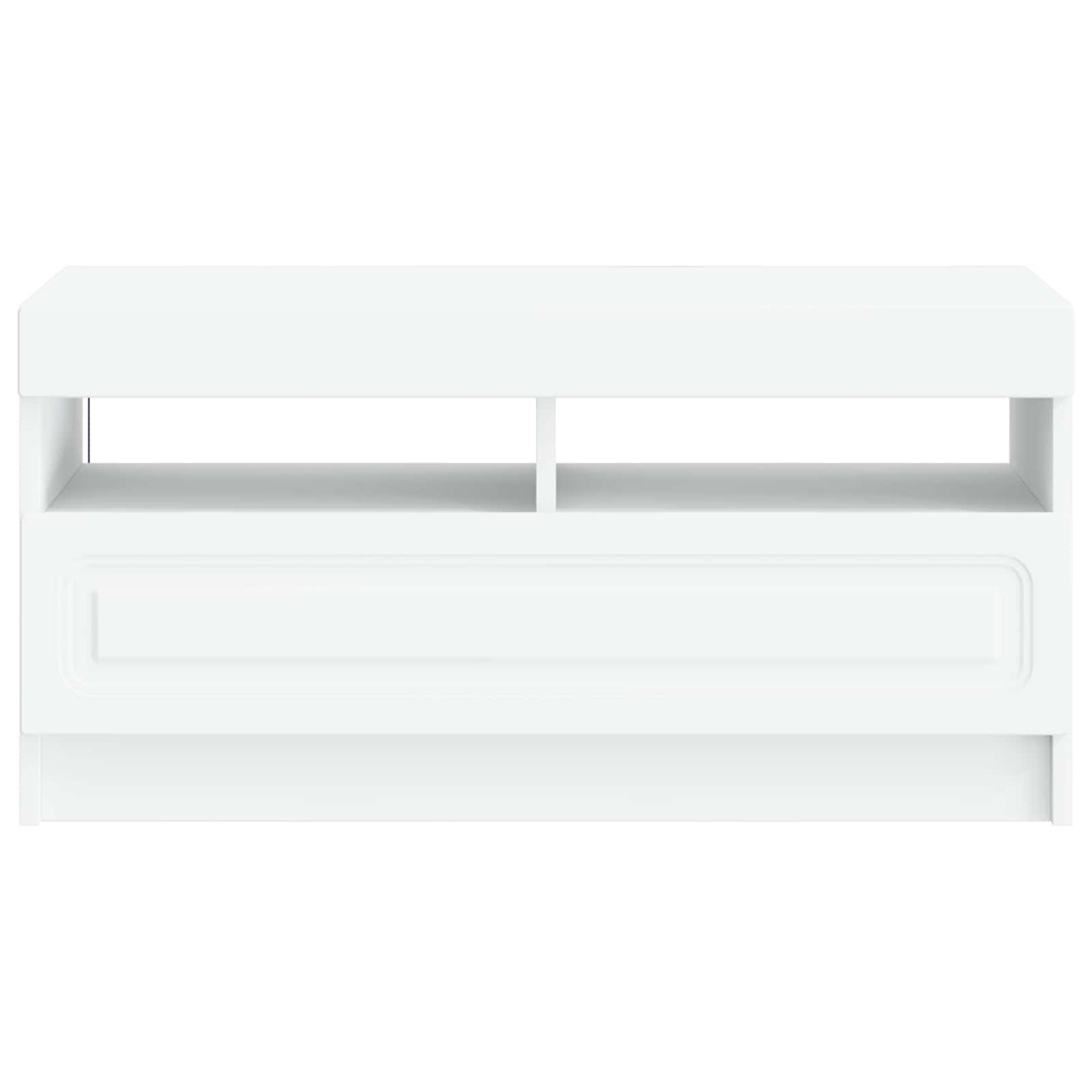vidaXL LED TV Cabinet White Engineered Wood 6