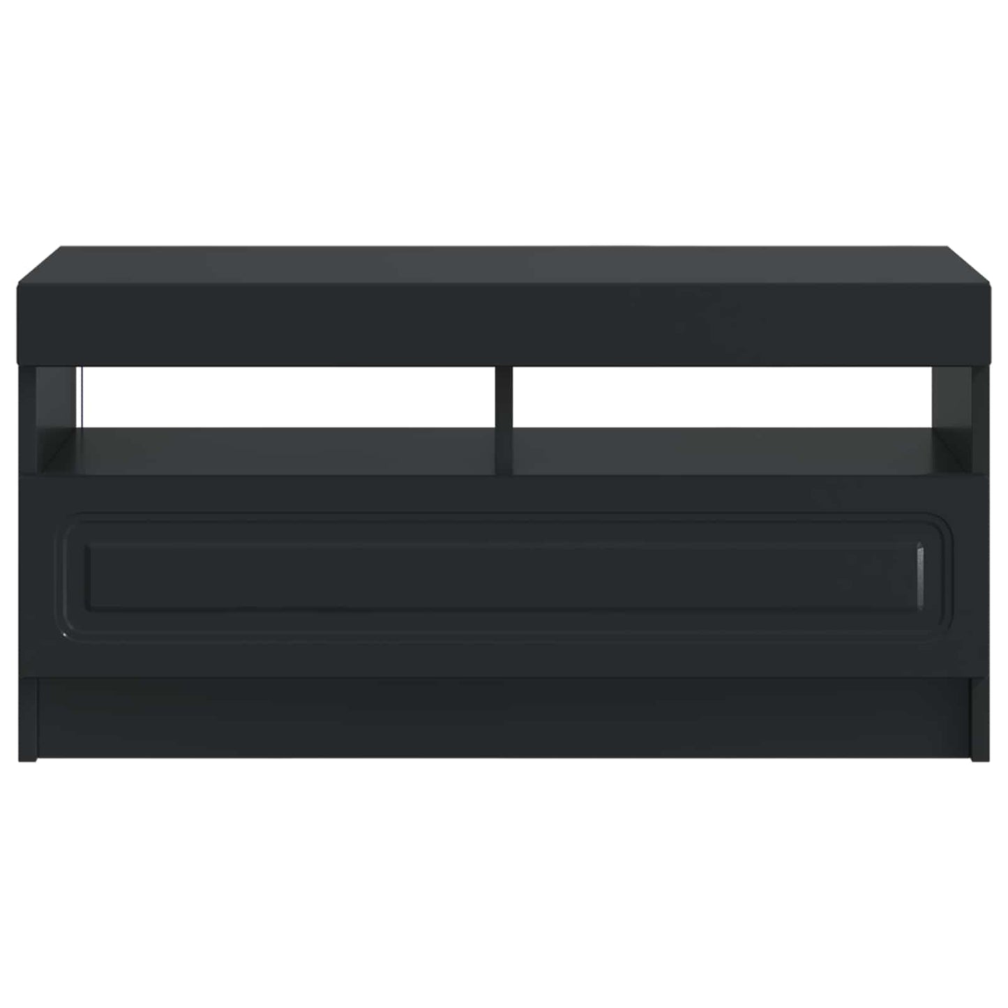 vidaXL LED TV Cabinet Black Engineered Wood 6