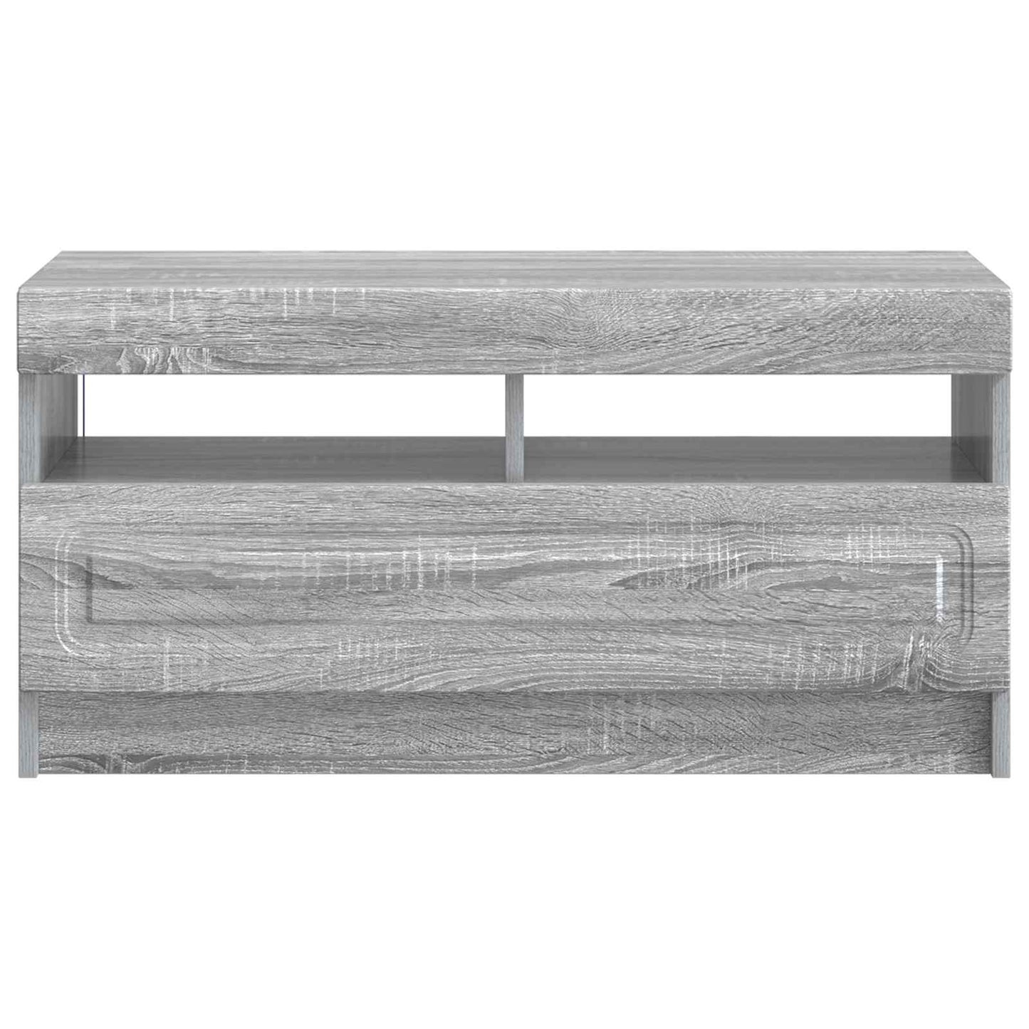 vidaXL LED TV Cabinet Grey Sonoma Engineered Wood 6
