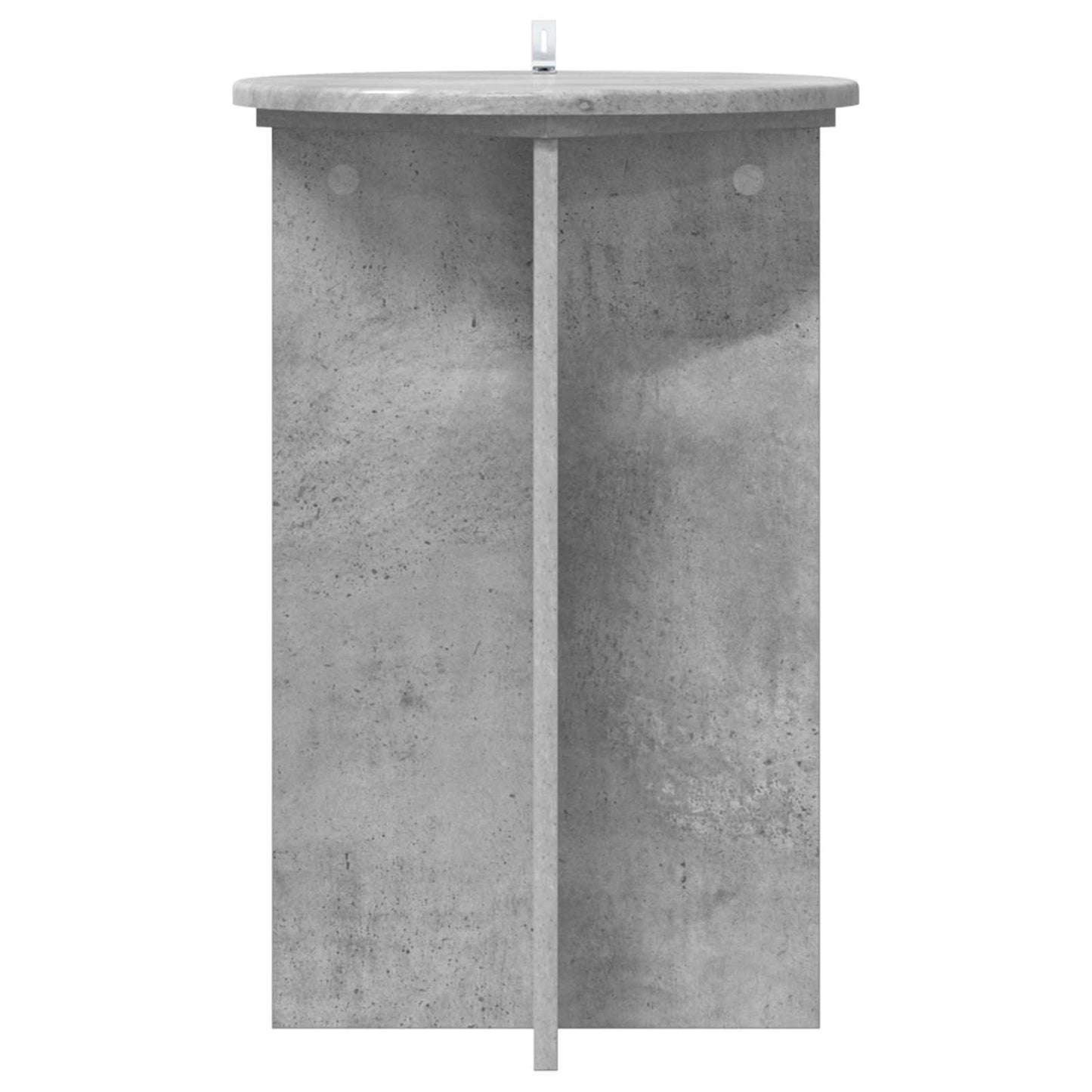 vidaXL Plant Stand 2 pcs Concrete Grey Ø40 x 60 cm Engineered Wood 6