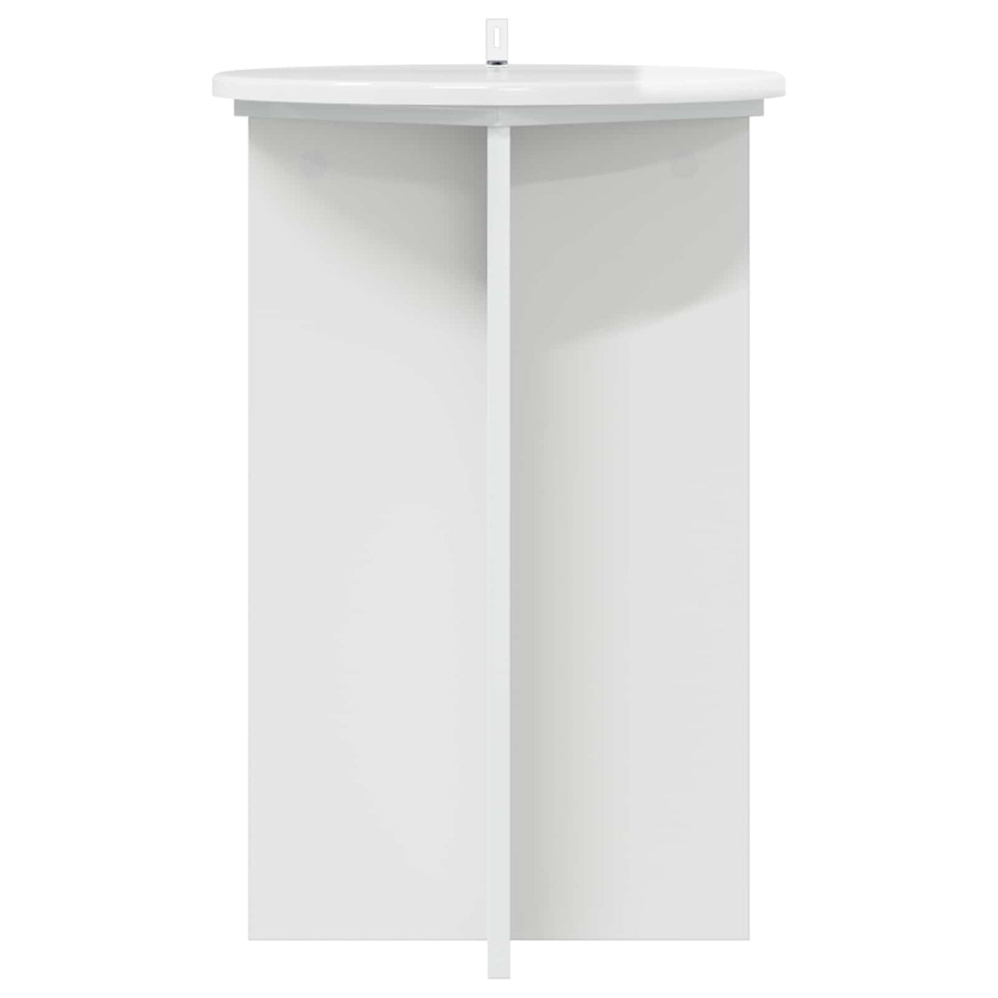 vidaXL Plant Stand 2 pcs High Gloss White Ø40 x 60 cm Engineered Wood 6