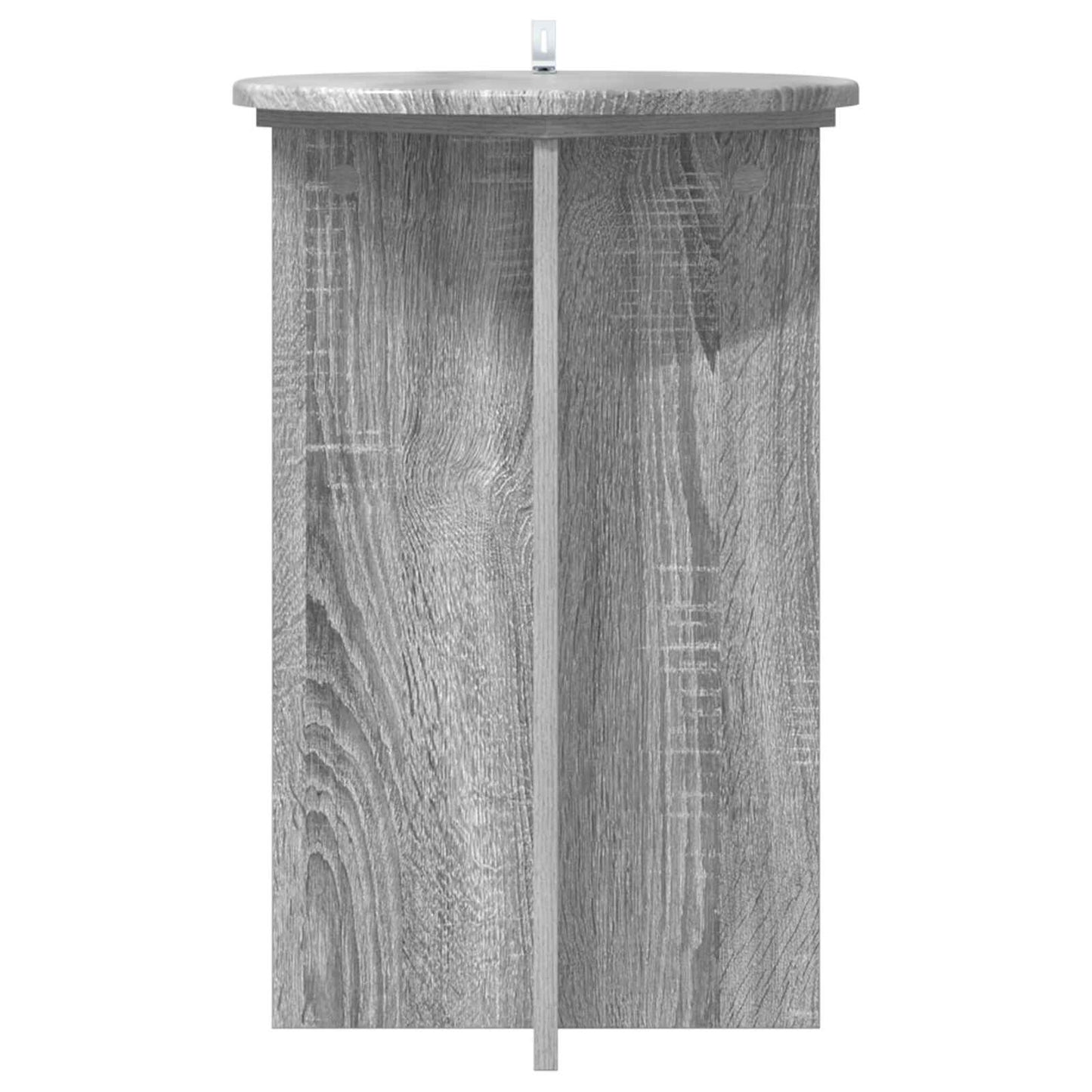 vidaXL Plant Stand 2 pcs Grey Sonoma Ø40 x 60 cm Engineered Wood 6