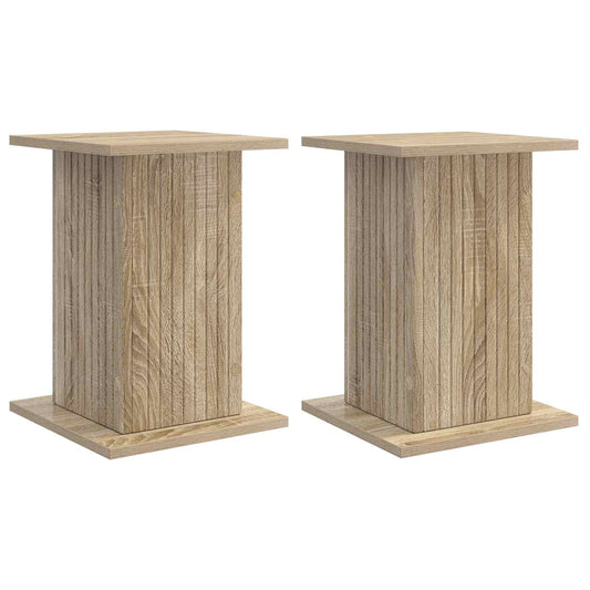 vidaXL Plant Stand 2 pcs Sonoma Oak 30.5 x 30 x 43 cm Engineered Wood 2