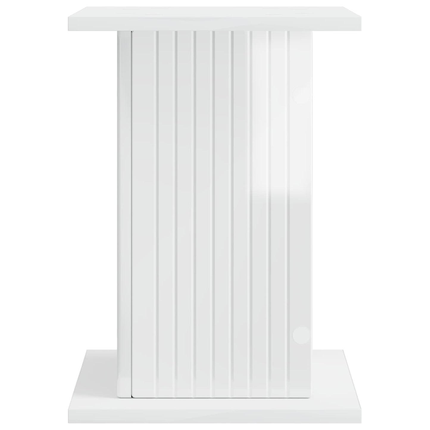 vidaXL Plant Stand 2 pcs High Gloss White 30.5 x 30 x 43 cm 6