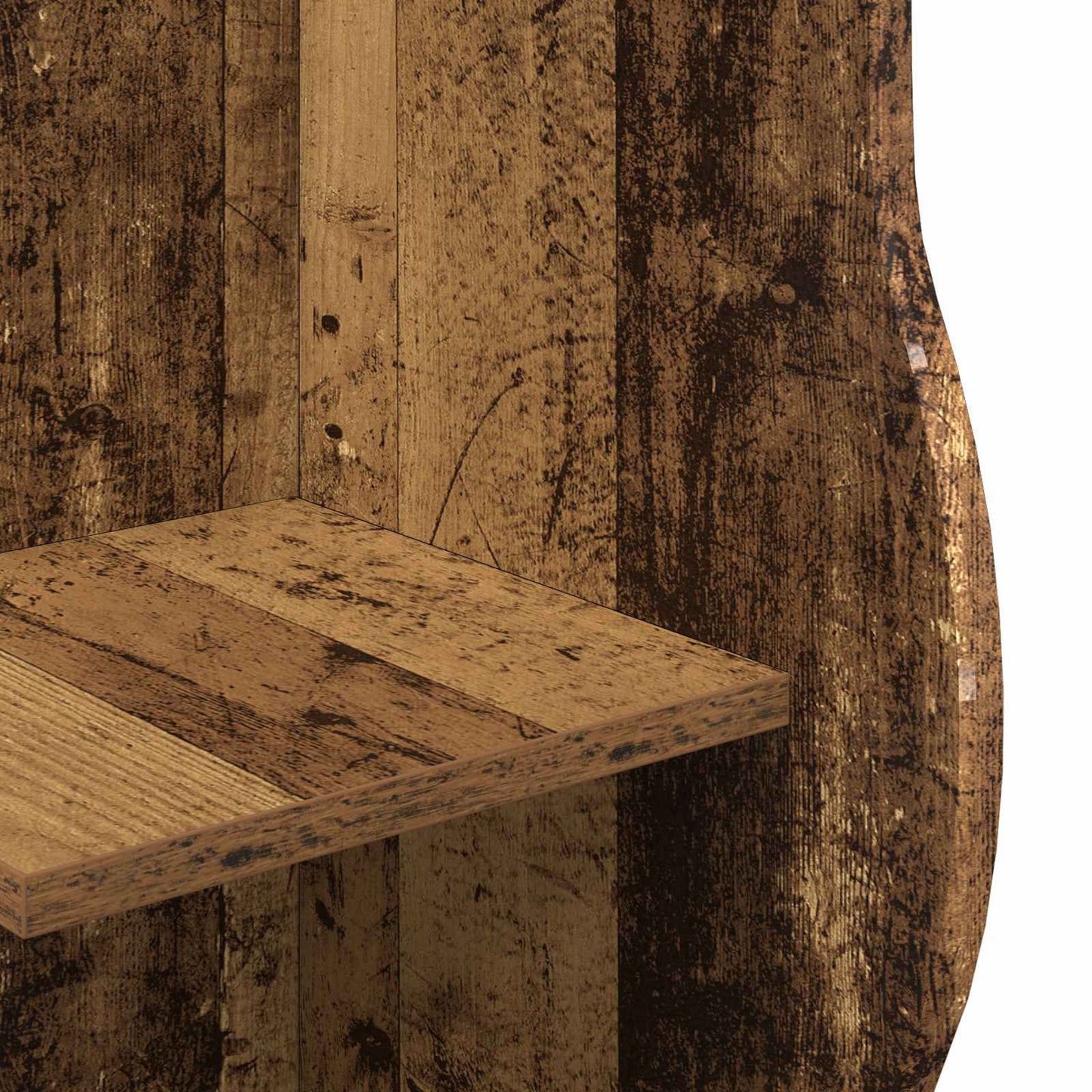 vidaXL Corner Shelf Old Wood 34 x 33 x 102 cm Engineered Wood 6