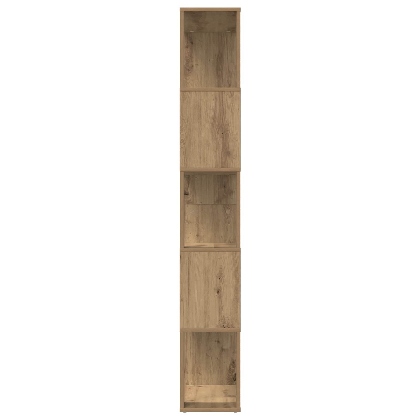 vidaXL Book Cabinet 80 x 24 x 159 cm Engineered Wood Artisan Oak 6