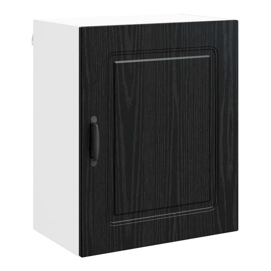 Dishwasher Panel KALMAR 80 x 31 x 60 cm Black Oak 1x wall cabinet (1 door) 50 cm wide 60 cm high