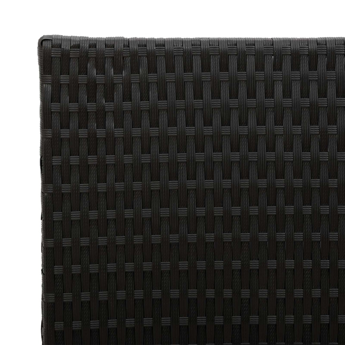 vidaXL Tall Planter Black 55 x 22 x 70 cm Poly Rattan 6