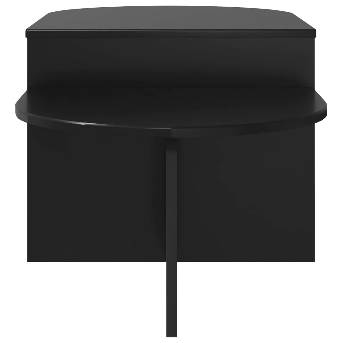 vidaXL Coffee Table Black Oak 100 x 50 x 40 cm Engineered Wood 6