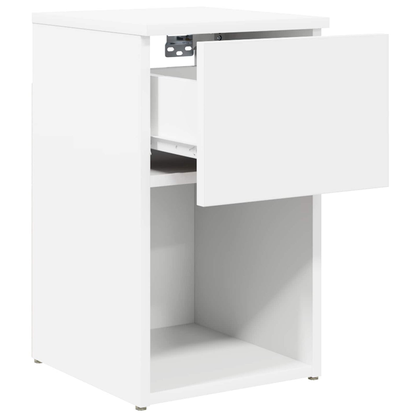 vidaXL Bed Cabinet 2 pcs White 29 x 31.5 x 49 cm Engineered Wood 6