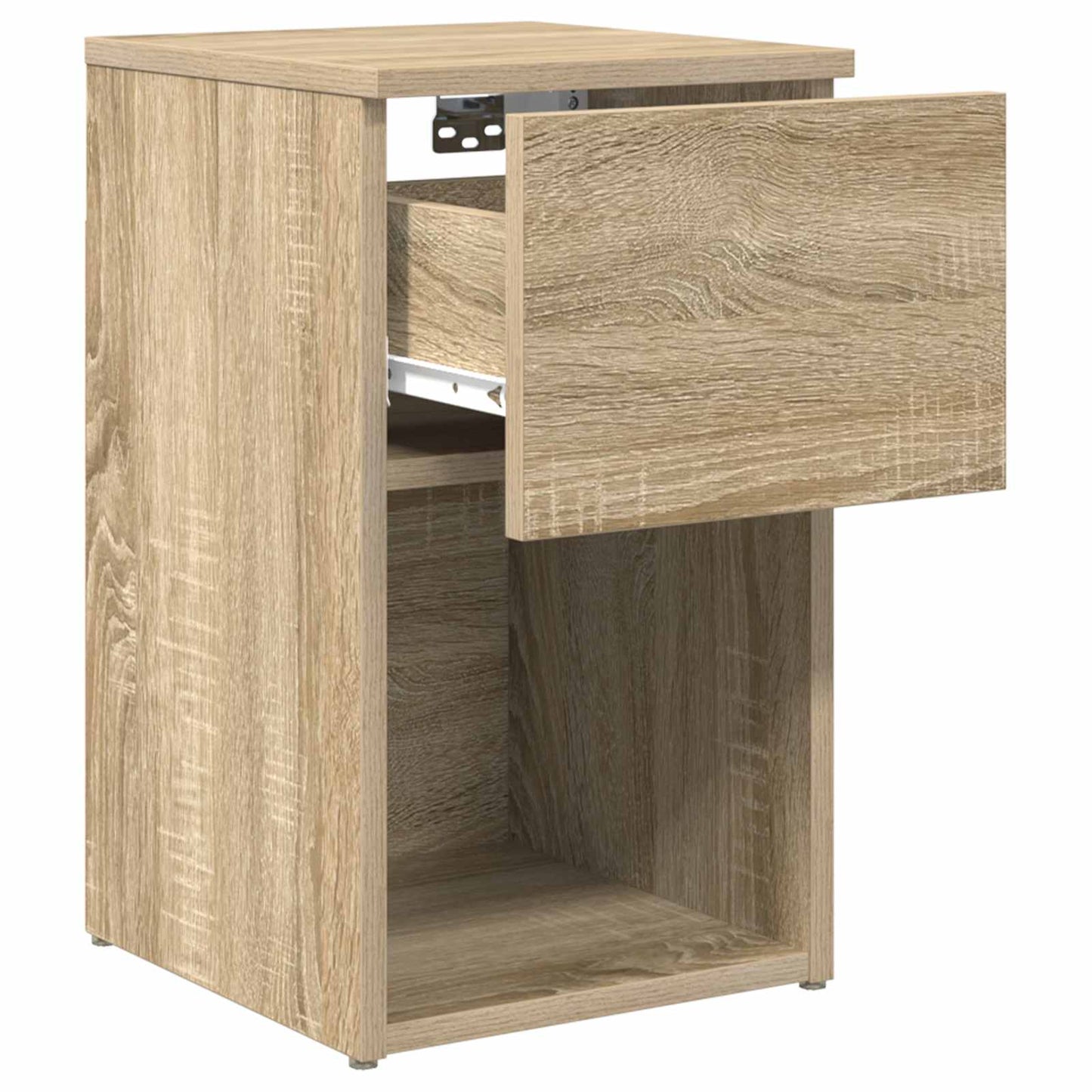 vidaXL Bed Cabinet 2 pcs Sonoma Oak 29 x 31.5 x 49 cm Engineered Wood 6