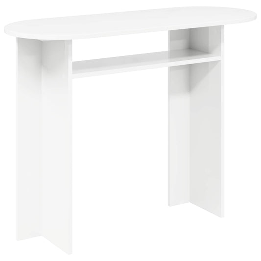 vidaXL Console Table White 100 x 39.5 x 75 cm Engineered Wood 2