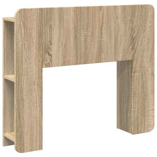 Headboard Cabinet with Storage Sonoma Oak Engineered Wood 2