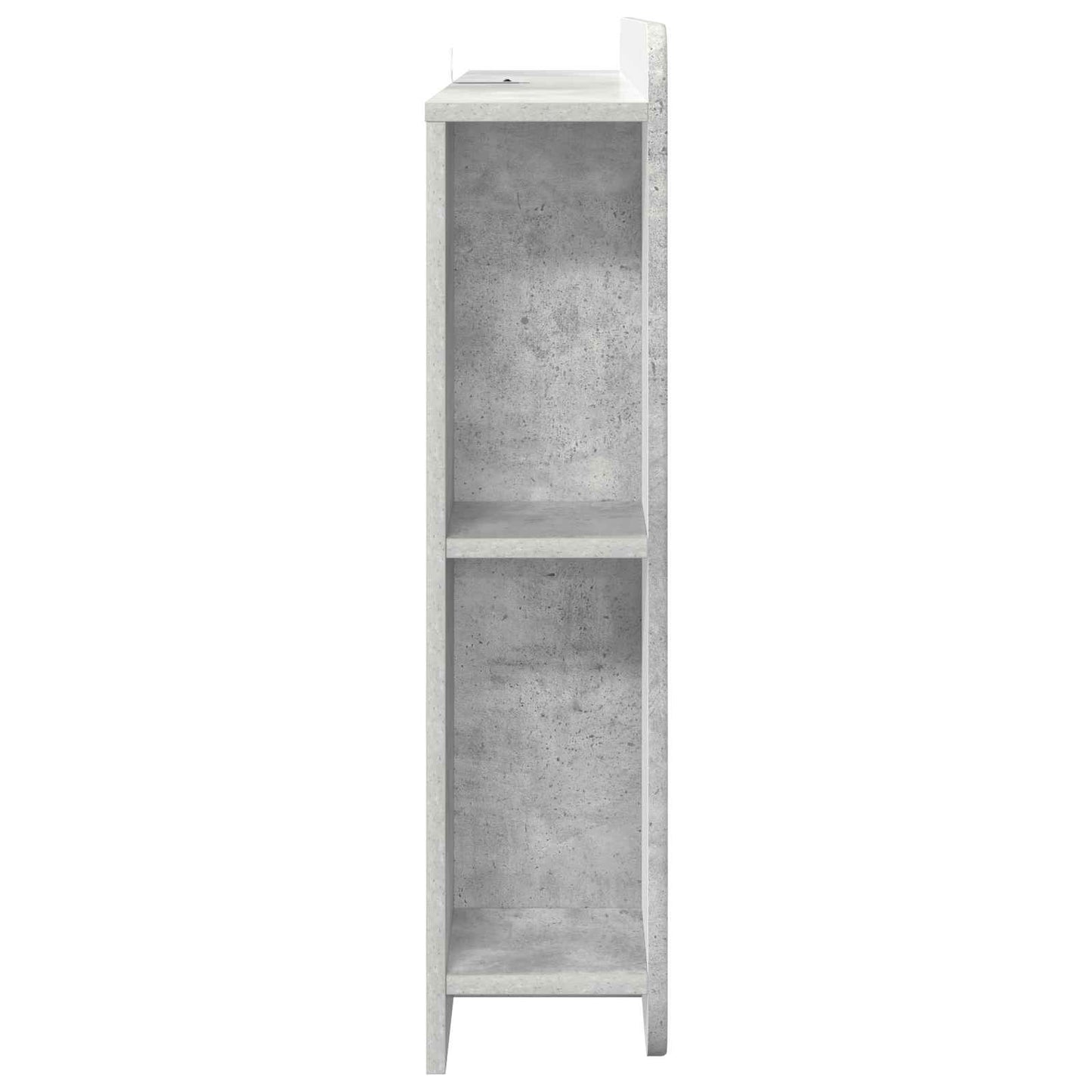 vidaXL Headboard Cabinet with Storage Concrete Grey Engineered Wood 6