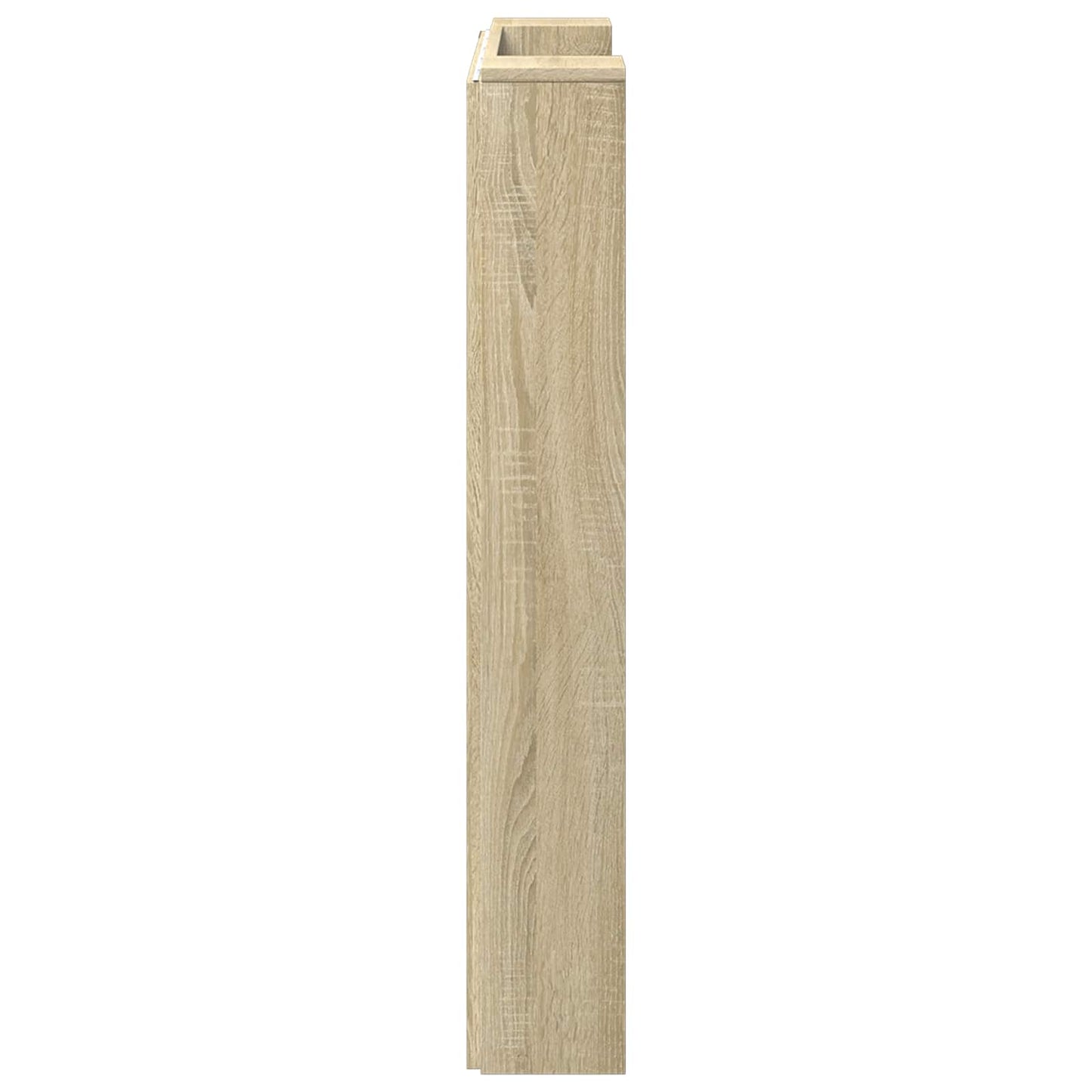 vidaXL Storage Headboard with LED Sonoma Oak Engineered Wood 6