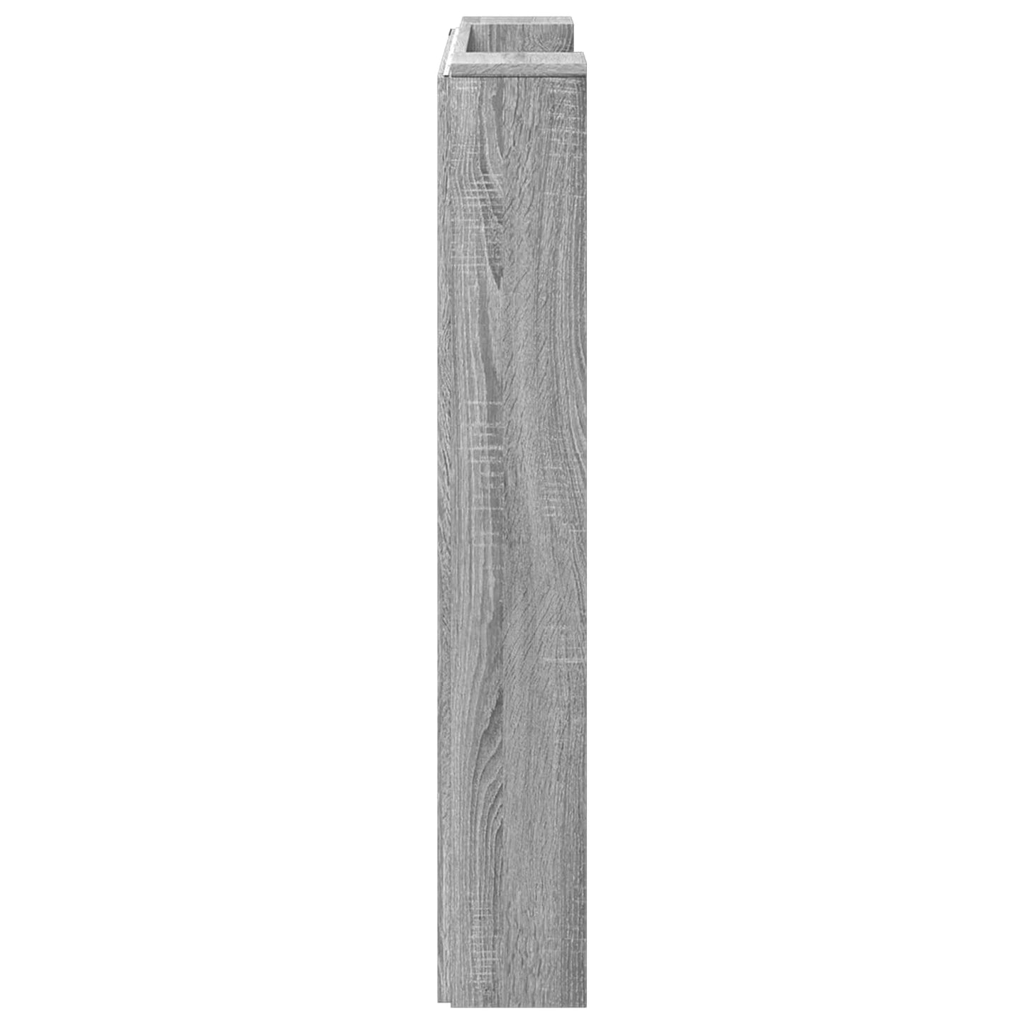 vidaXL Storage Headboard with LED Grey Sonoma Engineered Wood 6