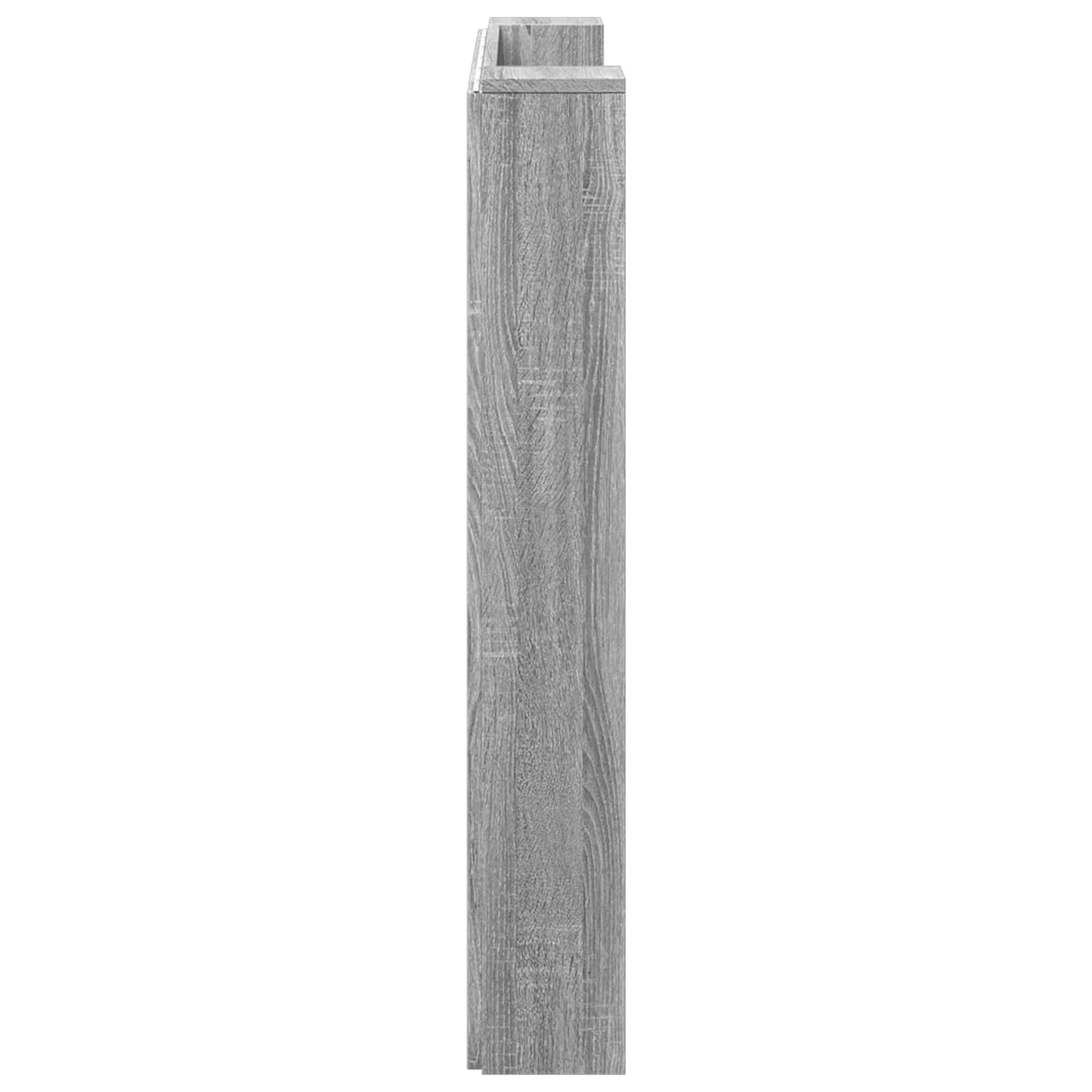 vidaXL Storage Headboard with LED Grey Sonoma Engineered Wood 6