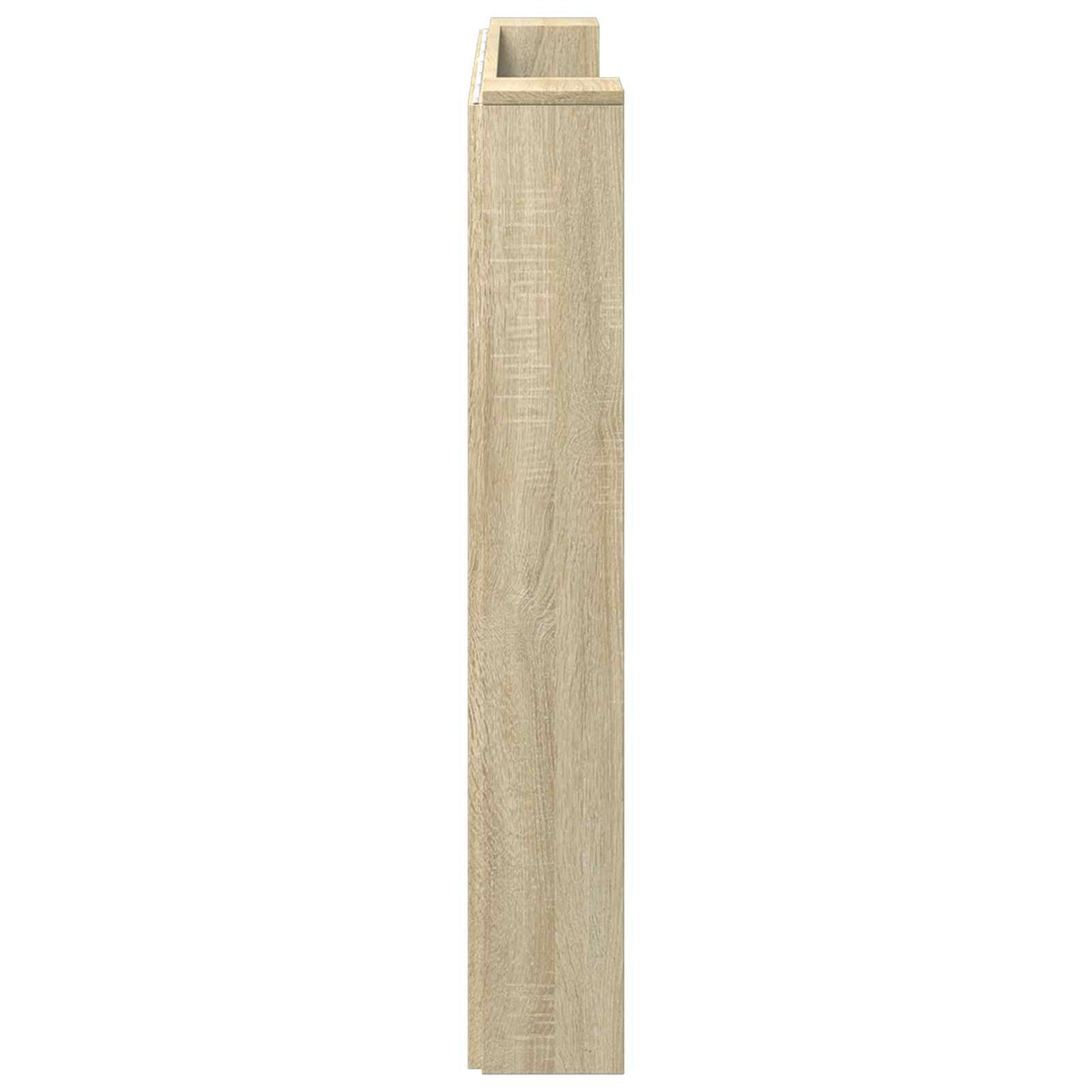 vidaXL Storage Headboard with LED Sonoma Oak Engineered Wood 6
