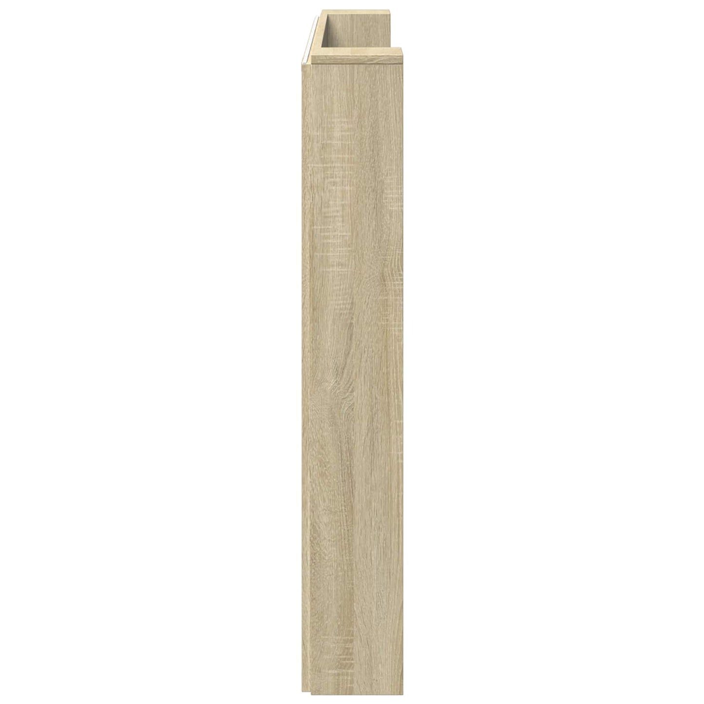 vidaXL Storage Headboard with LED Sonoma Oak Engineered Wood 6