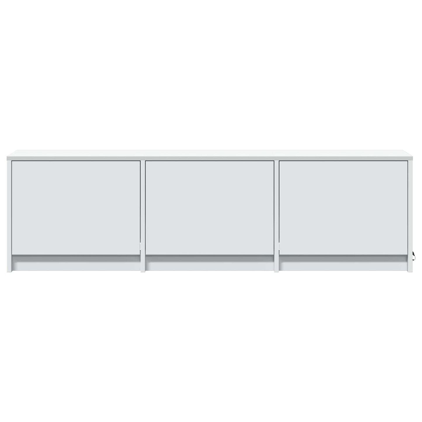 vidaXL TV Cabinet with LED 140 x 34 x 40 cm White Engineered Wood 6