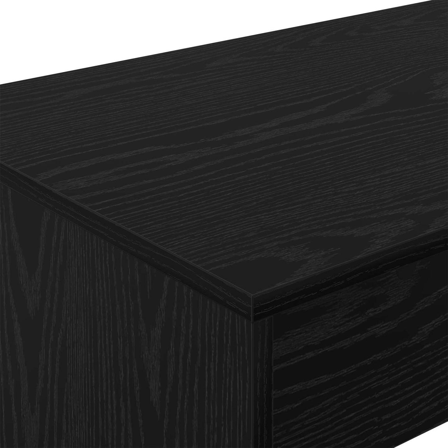 vidaXL Bed Desk Black Oak Engineered Wood 100 x 45 x 75 cm 6