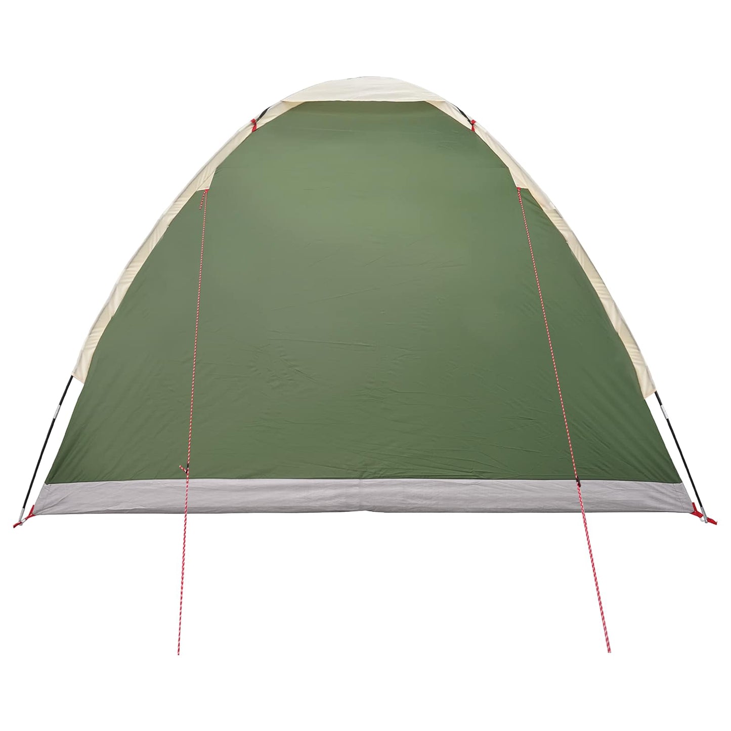 vidaXL Camping Tent 4-Person Green Polyester and Steel 6