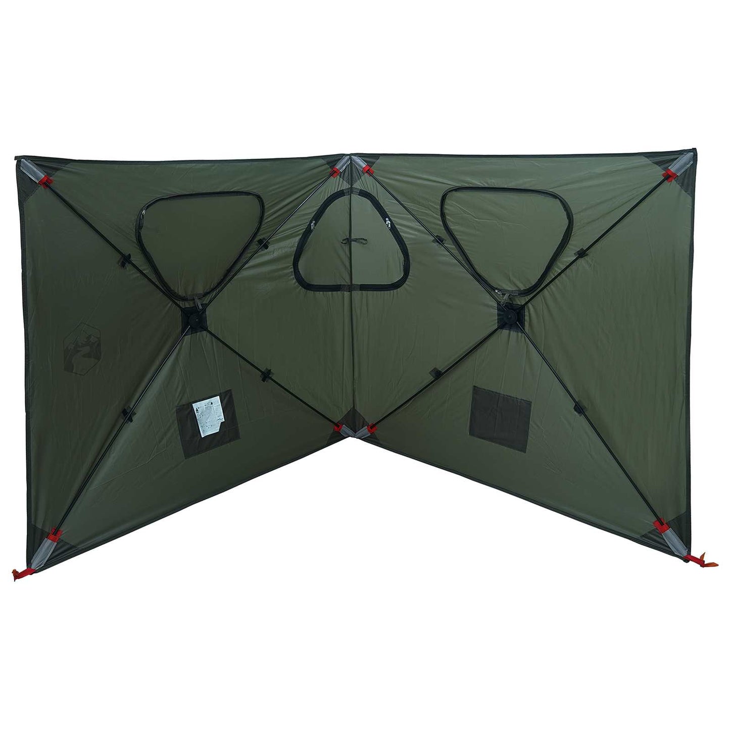 vidaXL Hunting Tent 145 x 145 x 150 cm Army Green Polyester and Steel 6