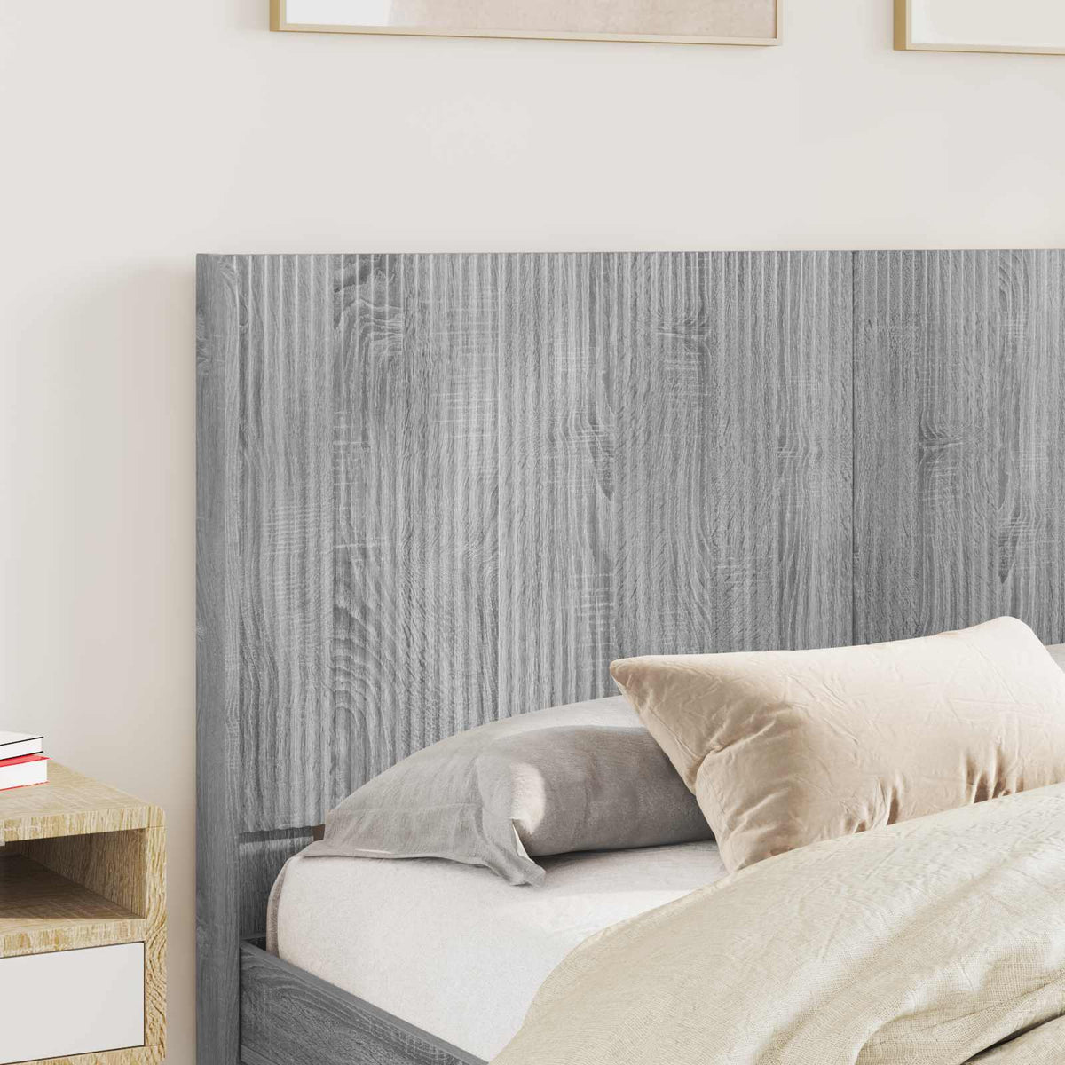 Headboard Engineered Wood Grey sonoma 120 cm
