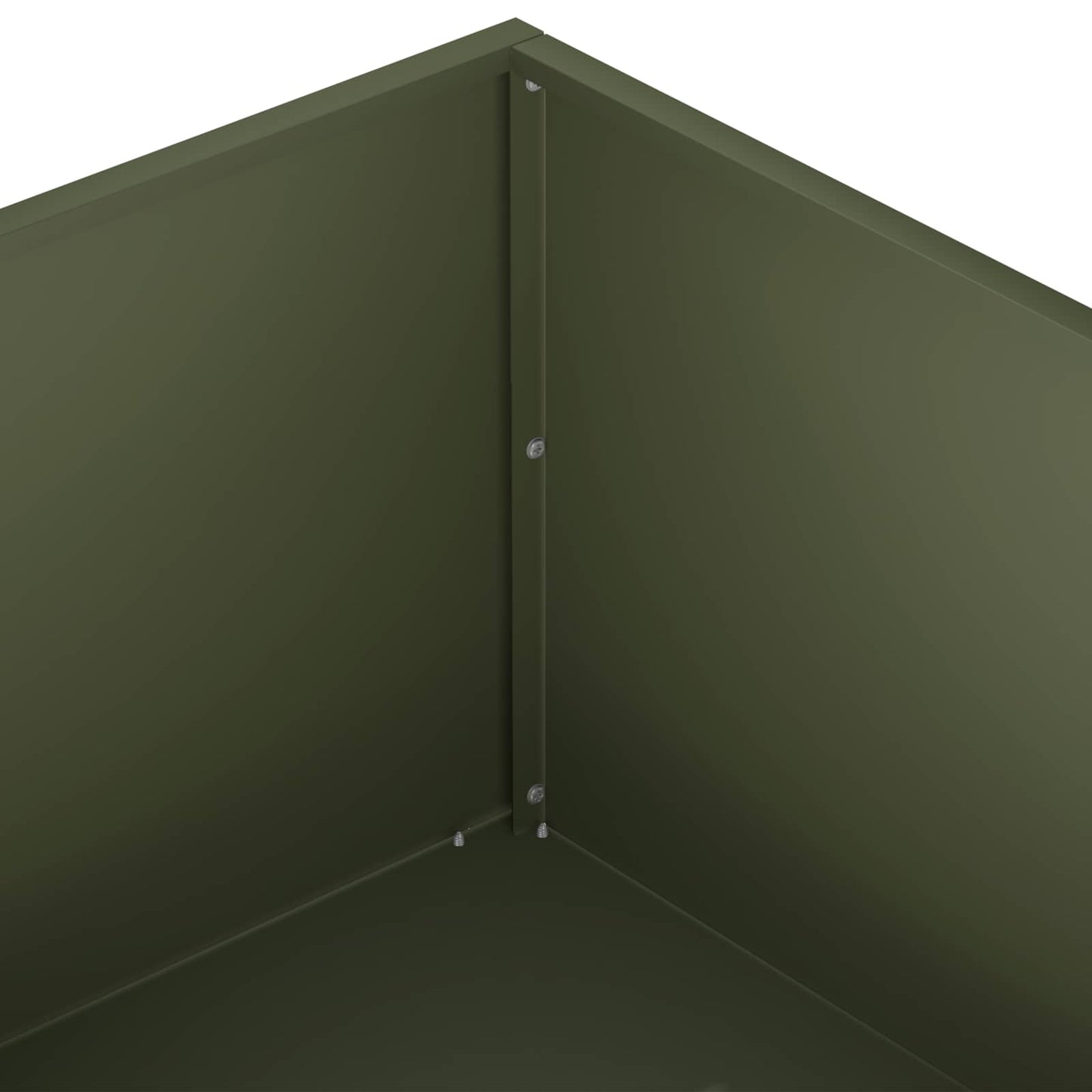 vidaXL Garden Planter 2 pcs Olive Green 60 x 60 x 20 cm 6